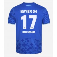 Bayer Leverkusen Eliesse Ben Seghir #17 Tretí futbalový dres 2025-26 Krátky Rukáv